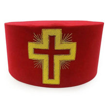 Charger l&#39;image dans la galerie, Masonic Knight Templar Past Commander Passion Cross Cap Hat Crown