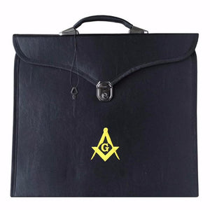 Masonic MM/WM and Provincial Full Dress Yellow Square Compass Cases II | Regalia Lodge