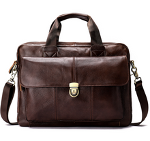 Charger l&#39;image dans la galerie, Men&#39;s business briefcase Men&#39;s Genuine cow leather briefcase Hard briefcase  Men&#39;s Handbag Business Briefcase Official Briefcase Multifunctional Briefcase