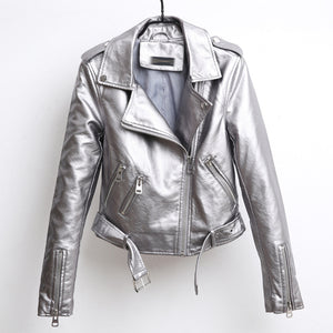 Punk style leather motorcycle leather-mens biker leather jacket-PU Leather jacket for mens