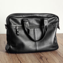 Carica l&#39;immagine nel visualizzatore di Gallery, Men&#39;s cowhide briefcase Combination Locks Hard Case cowhide briefcase  Men&#39;s Handbag  