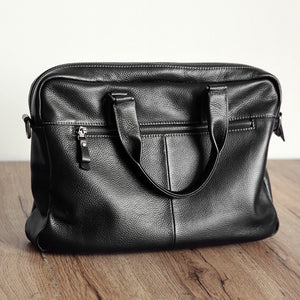 Men's cowhide briefcase Combination Locks Hard Case cowhide briefcase  Men's Handbag  