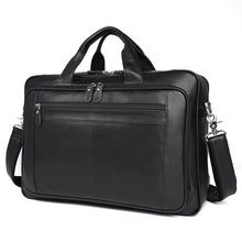 Charger l&#39;image dans la galerie, Men&#39;s leather business briefcase Men&#39;s leather briefcase Hard briefcase Handbag Business Briefcase Official Briefcase Multifunctional Briefcase