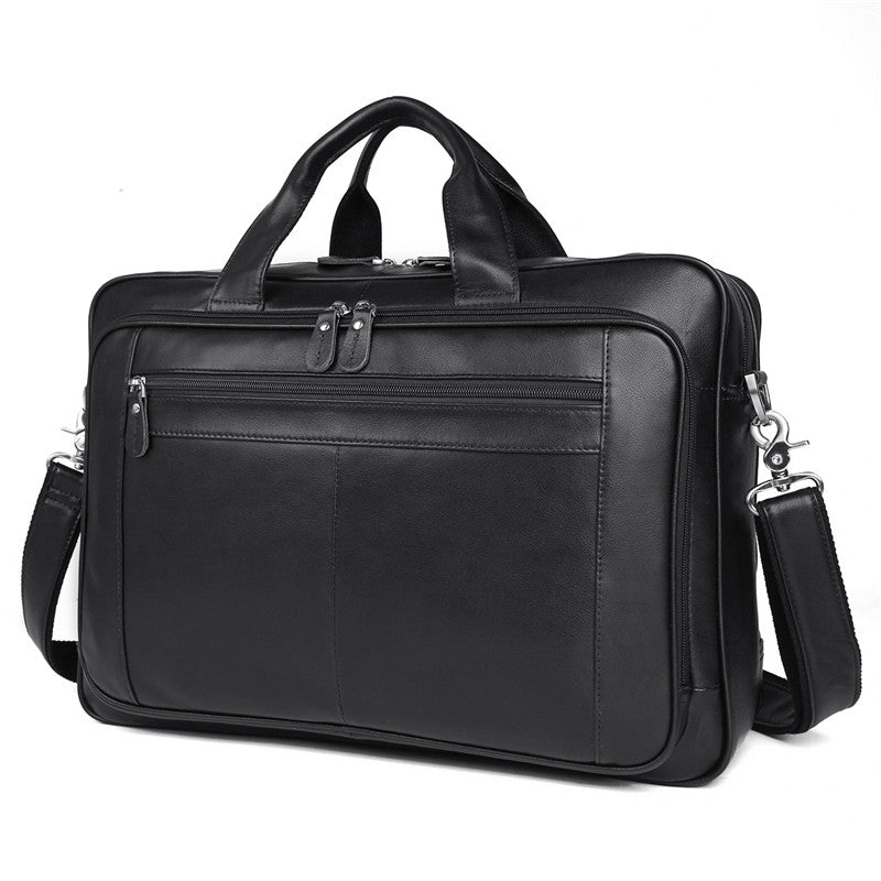 Men's leather business briefcase Men's leather briefcase Hard briefcase Handbag Business Briefcase Official Briefcase Multifunctional Briefcase
