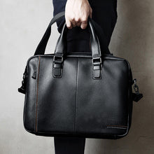 Charger l&#39;image dans la galerie, Men&#39;s cowhide briefcase Combination Locks Hard Case cowhide briefcase  Men&#39;s Handbag  