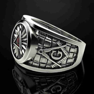 Men's Punk Mason Masonic Ring