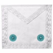 Load image into Gallery viewer, Masonic Blue lodge Fellow Craft Apron with Rosettes | Regalia Lodge
