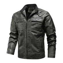 Load image into Gallery viewer, Fashion Men&#39;s Pu Leather Boutique Leather Jacket - Men&#39;s Leather Jackets Mens Leather and Faux Leather Jackets Mens Leather Outerwear Men&#39;s Designer Leather Jackets men&#39;s leather jackets sale  Shop for Leather Jackets