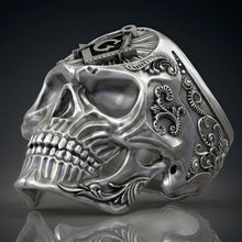 Afbeelding in Gallery-weergave laden, Masonic Skull Ring Domineering Men&#39;s Personality Alloy Ring