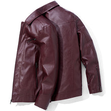 Load image into Gallery viewer, Men&#39;s Leather Jackets Leather Suits Thin Washable Leather Jackets