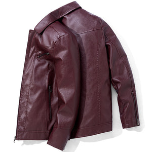 Men's Leather Jackets Leather Suits Thin Washable Leather Jackets
