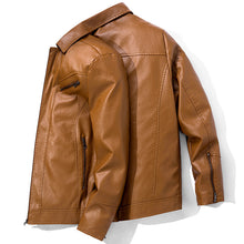 Carica l&#39;immagine nel visualizzatore di Gallery, Men&#39;s Leather Jackets Leather Suits Thin Washable Leather Jackets