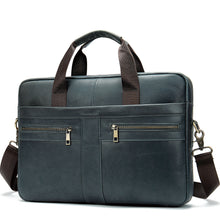 Load image into Gallery viewer, Business men briefcase cowhide layer Hard briefcase Handbag Business Briefcase Official Briefcase Multifunctional Briefcase  , Official Briefcase , Multifunctional Briefcase,  Briefcase for Men - Men&#39;s Luxury Leather Briefcases - Leather work bags for Men -   Business bags &amp; Office bags - Leather Business Bags for Men - Briefcases &amp; Laptop Bags - Mens Leather Briefcases Office Bags -  