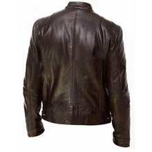 Load image into Gallery viewer, PU Leather Jacket Slim Leather Jacket
