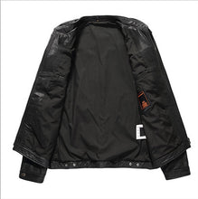 Charger l&#39;image dans la galerie, Leather  jacket men&#39;s short leather jacket-Leather jacket for mens