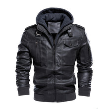 Charger l&#39;image dans la galerie, Men&#39;s Washed PU Leather Casual Men&#39;s Leather Jacket-Leather jacket for mens