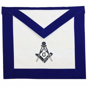 Masonic MASTER MASON Hand Embroided Apron with square compass with G Velvet | Regalia Lodge
