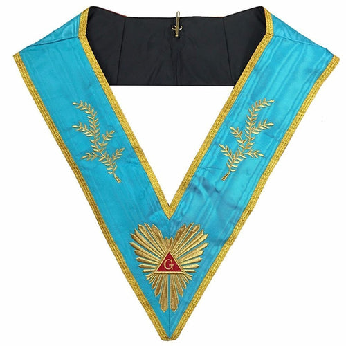 Masonic Memphis Misraim Past Master Worshipful collar Machine embroidery | Regalia Lodge