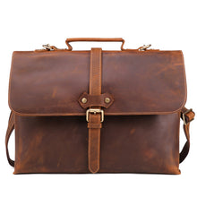 Afbeelding in Gallery-weergave laden, Leather men&#39;s business briefcase Men&#39;s leather briefcase Hard briefcase Handbag Business Briefcase  