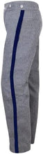 Carica l&#39;immagine nel visualizzatore di Gallery, Civil War CS Sky Grey Trouser with 1.5 inch Yellow/Red/Black/Navy Rank Stripe-Civil War Trouser