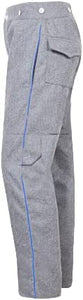 Civil War CS Artillery Wool Pants, Red Trim with Back Pockets- Civil War Trouser