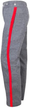 Load image into Gallery viewer, Civil War CS Grey Trouser with 1.5 inch Sky/Yellow/Red/Black/Navy Rank Stripe-Mens Civil War Trousers-civil war trousers pattern-union army pants-original civil war trousers-replica civil war uniforms-civil war navy blue trousers-authentic civil war uniforms for sale-budget civil war reenactment uniforms