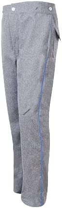 Civil War CS Artillery Wool Pants, Red Trim with Back Pockets- Civil War Trouser 