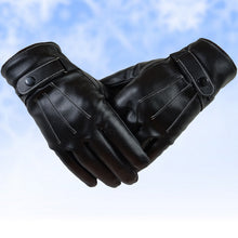 Cargar imagen en el visor de la galería, Leather touch gloves-Leather Gloves for Mens -  luxury leather gloves-Leather Gloves for Mens Black Leather Touch Screen Gloves  dents gloves  formal leather gloves  luxury leather gloves
