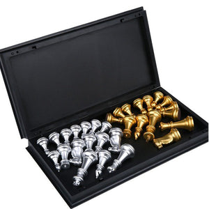 Medieval Chess Set With Chessboard Gold Silver Chess Pieces Magnetic Board Chess Figure Sets