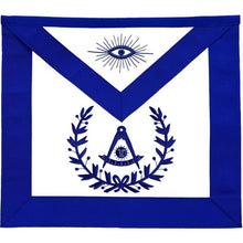 Load image into Gallery viewer, Masonic Past Master Apron With Wreath Blue | Regalia Lodge