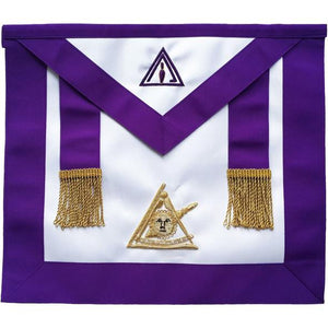 Masonic Past Thrice Illustrious Master Apron PTIM Hand Embroidered | Regalia Lodge