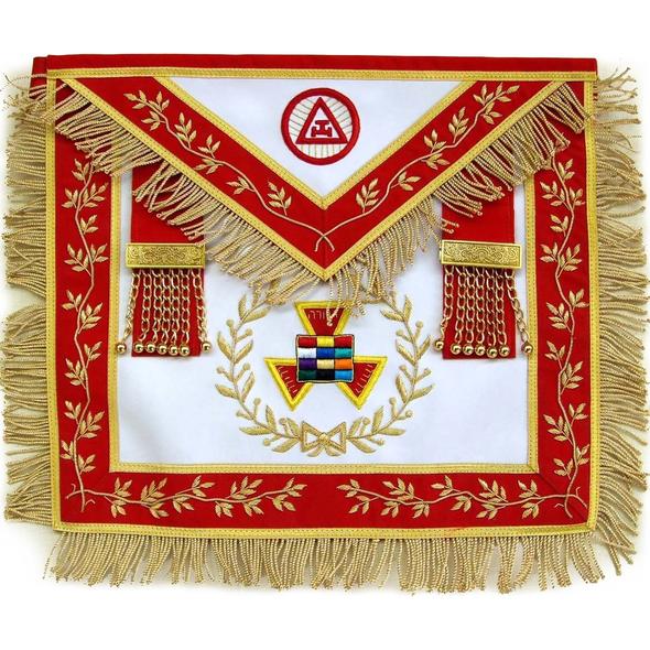 Masonic Royal Arch Grand High Priest Apron Wreath Bullion Hand Embroidered | Regalia Lodge