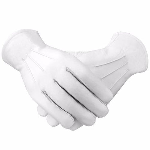 Masonic Soft Leather Gloves Plain | Regalia Lodge