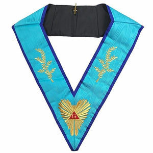 Masonic Memphis Misraim Worshipful Master Collar Machine embroidery | Regalia Lodge