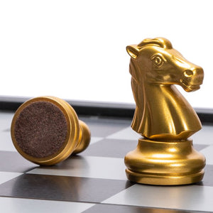 Travel Magnetic Chess Set (9.7") - Folding and Portable Board