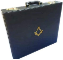 Load image into Gallery viewer, Masonic Regalia MM/WM Mason Apron Hard Case/Briefcase with Yellow Compass | Regalia Lodge