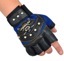 Cargar imagen en el visor de la galería, black leather fingerless gloves  -  Men&#39;s leather gloves  -Men&#39;s leather fingerless gloves - Leather Fingerless Gloves Men - Men&#39;s Luxury Fingerless Gloves 