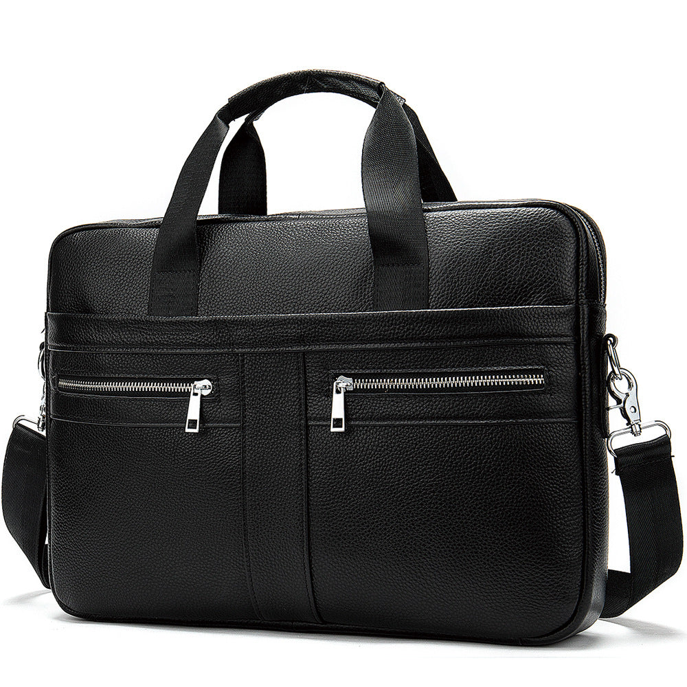 Business men briefcase cowhide layer Hard briefcase Handbag Business Briefcase  
