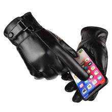 Load image into Gallery viewer, Korean wash leather gloves Leather touch gloves-Leather Gloves for Mens -  luxury leather gloves-Leather Gloves for Mens Black Leather Touch Screen Gloves  dents gloves  formal leather gloves  luxury leather gloves