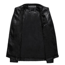 Load image into Gallery viewer, Men&#39;s leather PU leather jacket-Men&#39;s Washed PU Leather Casual Men&#39;s Leather Jacket-Leather jacket for mens