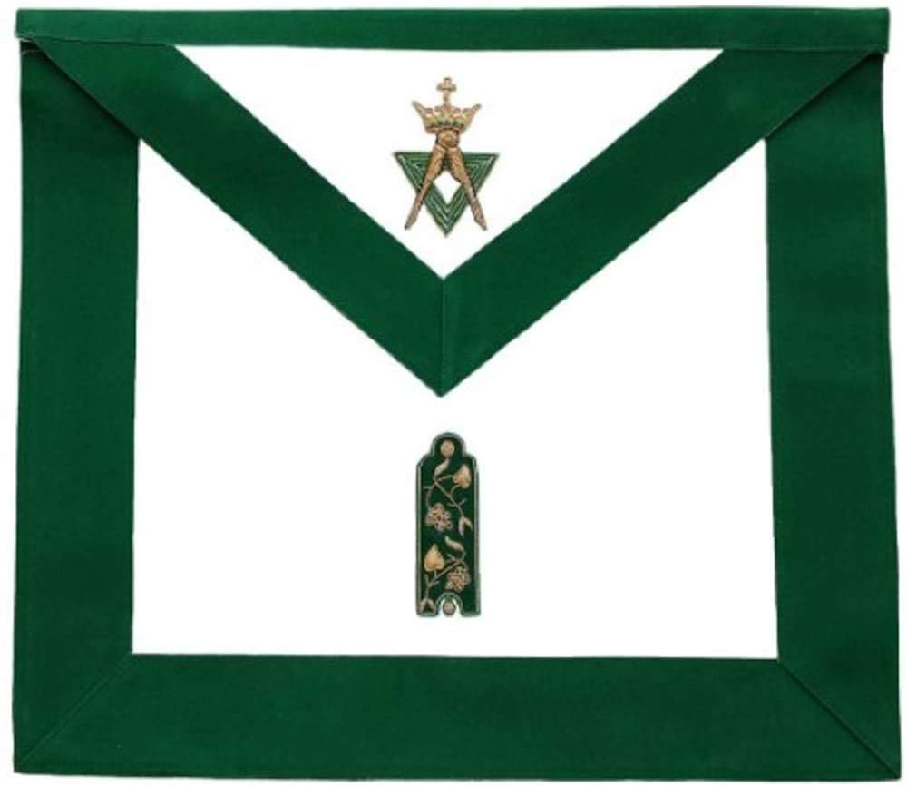Allied Masonic Degree AMD Hand Embroidered Officer Apron - Junior | Regalia Lodge