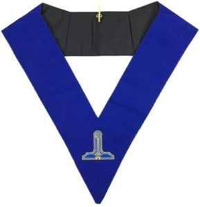 Blue Lodge Officers Collar Set of 12 Machine Embroidery Collars | Regalia Lodge