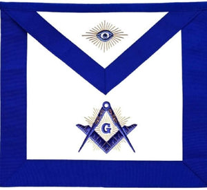 Masonic Master Mason Blue Lodge Apron With Radiant G | Regalia Lodge