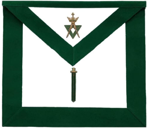 Allied Masonic Degree AMD Hand Embroidered Officer Apron - Sentinel | Regalia Lodge