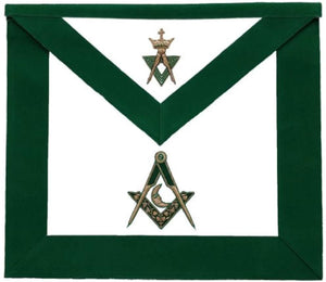 Allied Masonic Degree AMD Hand Embroidered Officer Apron - Junior Deacon | Regalia Lodge