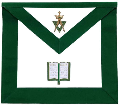 Allied Masonic Degree AMD Hand Embroidered Officer Apron - Chaplain | Regalia Lodge