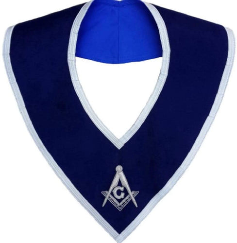 Masonic Master Mason Collar Blue Velvet Hand Embroidered | Regalia Lodge
