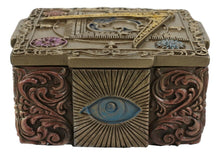 Load image into Gallery viewer, Masonic Small Decorative Box Jewelry Trinket 4&quot; Long-Masonic Decorative Box for Masons