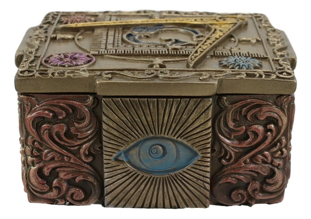 Masonic Small Decorative Box Jewelry Trinket 4