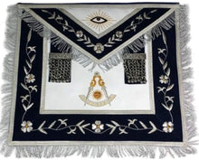 Charger l&#39;image dans la galerie, Masonic Past Master Apron Gold and Silver Hand Embroidery Apron | Regalia Lodge